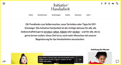 Desktop Screenshot of initiative-handarbeit.de