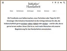 Tablet Screenshot of initiative-handarbeit.de